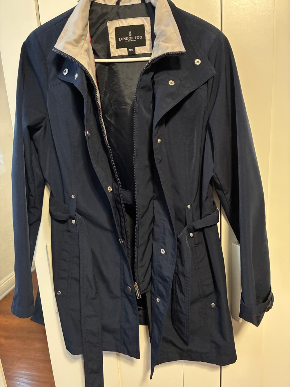 London Fog Navy and Light Gray Jacket